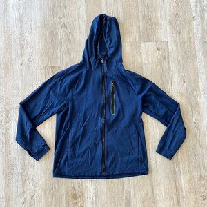 Unisex Member's Mark Blue Luxe Full Zip Hoodie - S